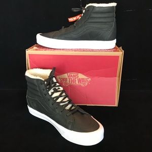 Vans Sk8-Hi Lite Sherpa Black White Men’s 13 Shoes